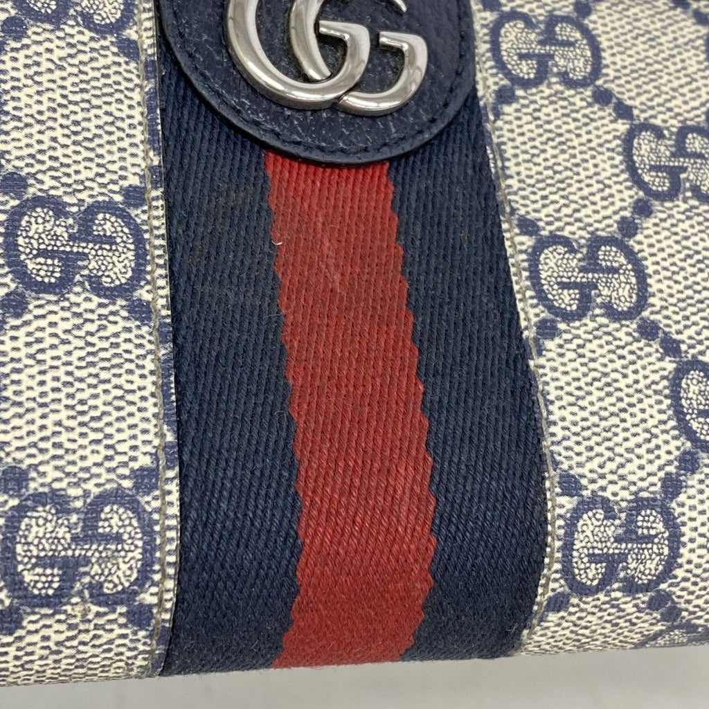 Gucci Wallet Ophidia Navy Silver — view 6