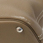 Hermes Handbag Bolide 31 Taurillon Clemence Etoupe Silver 2-Way — view 6