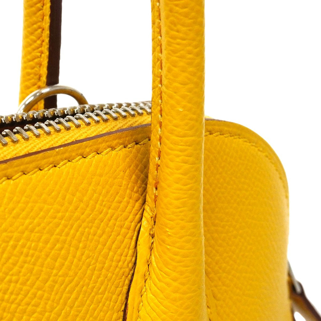 Hermes Handbag Bolide 27 Veau Epsom Joan Ambre Silver 2-Way — view 9