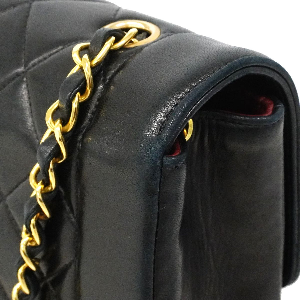 Chanel Shoulder Bag Diana Lambskin Black Gold — view 6