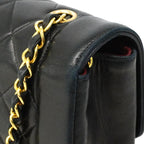 Chanel Shoulder Bag Diana Lambskin Black Gold — view 6