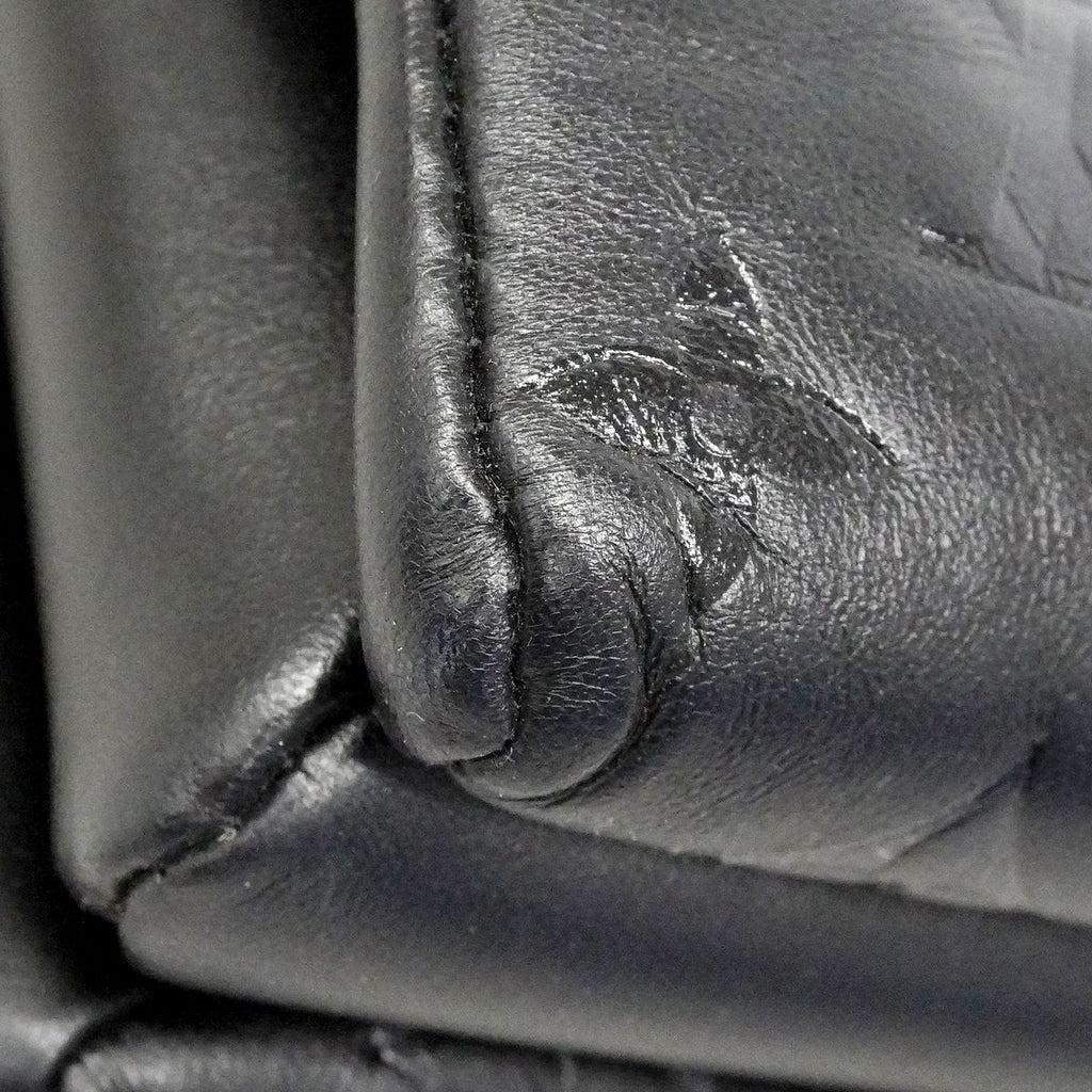 Louis Vuitton Shoulder Bag Monogram Embossed Coussin MM Black Cles Dies — view 6