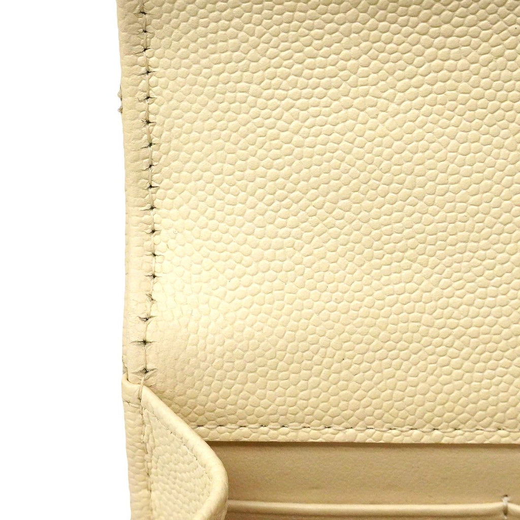 Chanel Handbag Quilted Caviar Leather Ivory Champagne Gold 2-Way — view 6