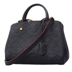 Louis Vuitton Handbag Monogram Empreinte Montaigne BB Marine 2-Way