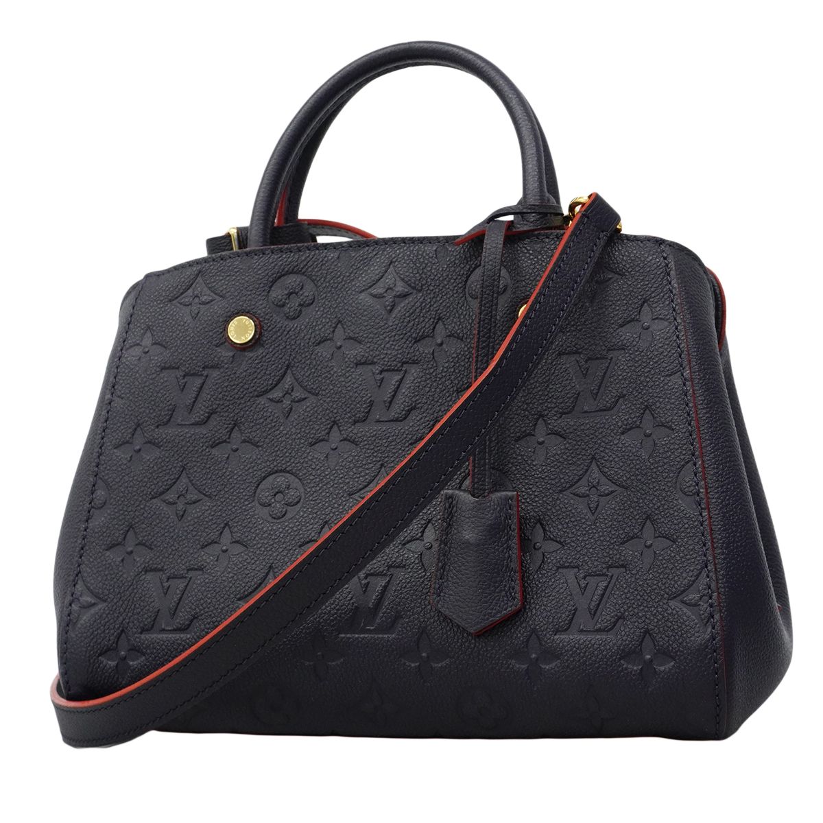 Louis Vuitton Handbag Monogram Empreinte Montaigne BB Marine 2-Way