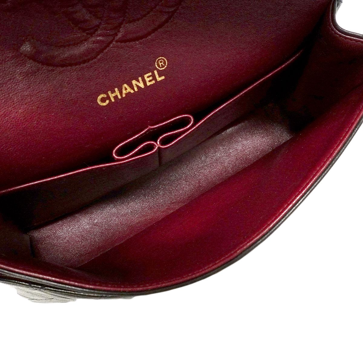 Chanel Shoulder Bag Quilted Lambskin Black Gold — view 4