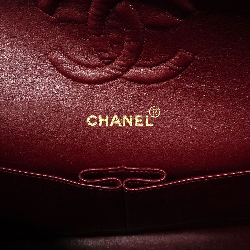 Chanel Shoulder Bag Quilted Lambskin Black Gold — view 5