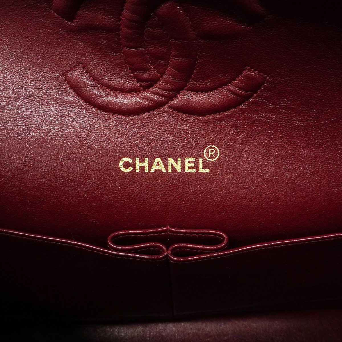 Chanel Shoulder Bag Quilted Lambskin Black Gold — view 5