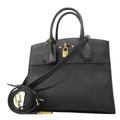 Louis Vuitton Handbag Taurillon City Steamer Mm Noir 2-Way