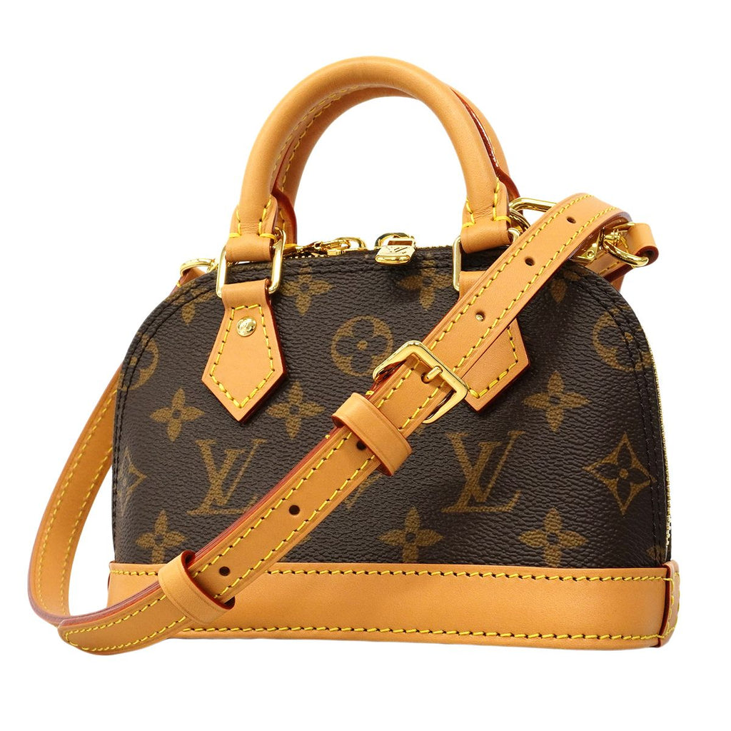 Louis Vuitton Handbag Monogram Nano Alma Brown 2-Way