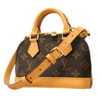 Louis Vuitton Handbag Monogram Nano Alma Brown 2-Way