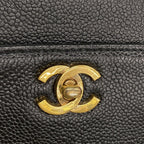Chanel Handbag Caviar Leather Black Gold — view 7