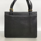 Chanel Handbag Caviar Leather Black Gold — view 9