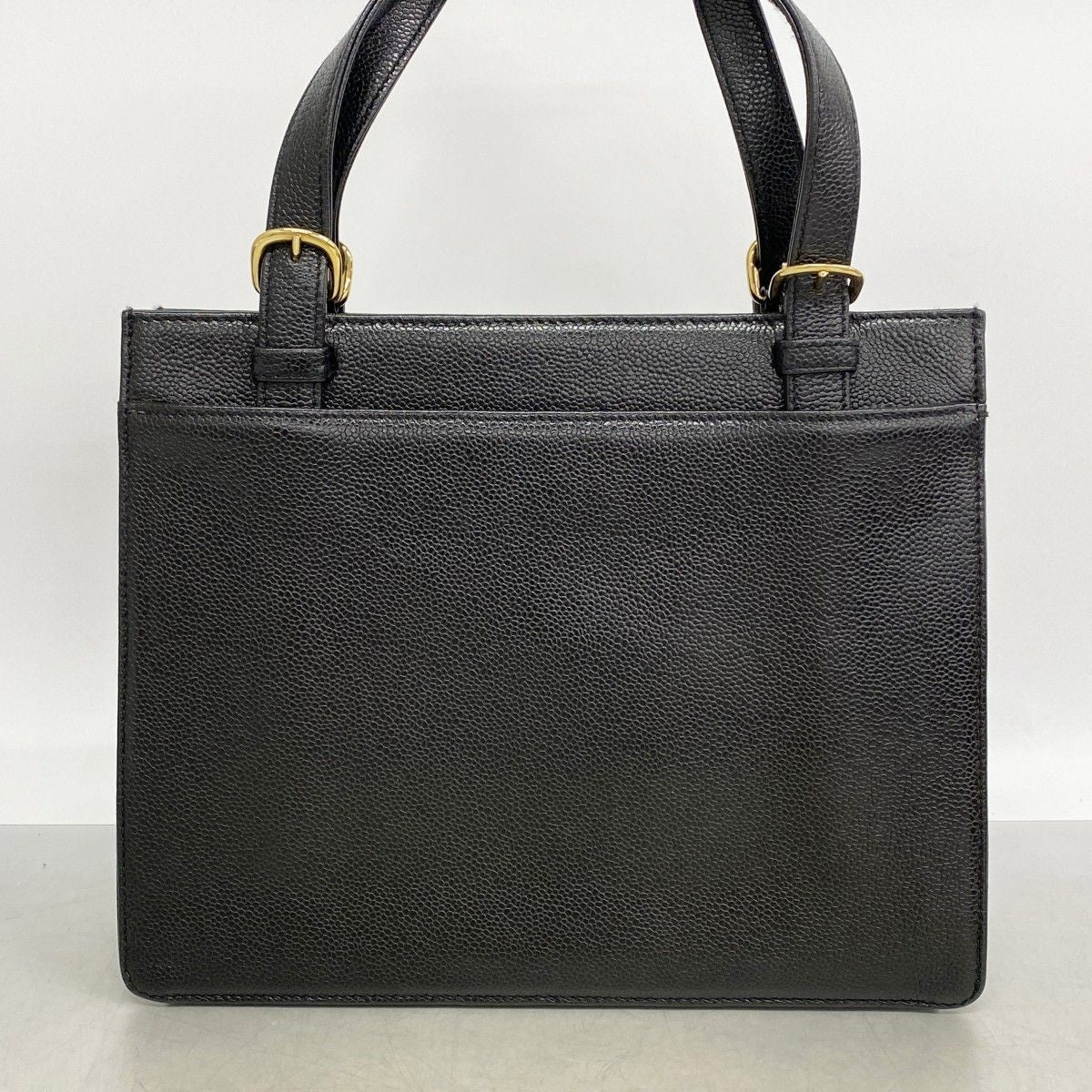 Chanel Handbag Caviar Leather Black Gold — view 9