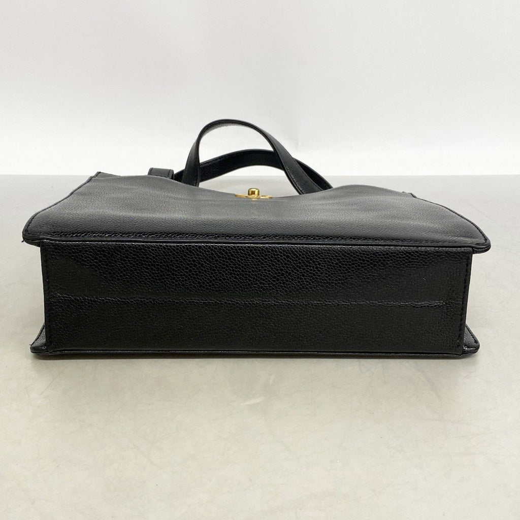 Chanel Handbag Caviar Leather Black Gold — view 3