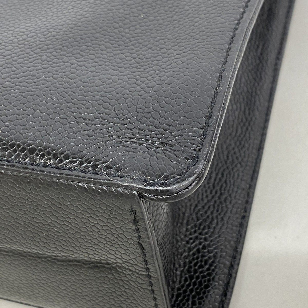 Chanel Handbag Caviar Leather Black Gold — view 6