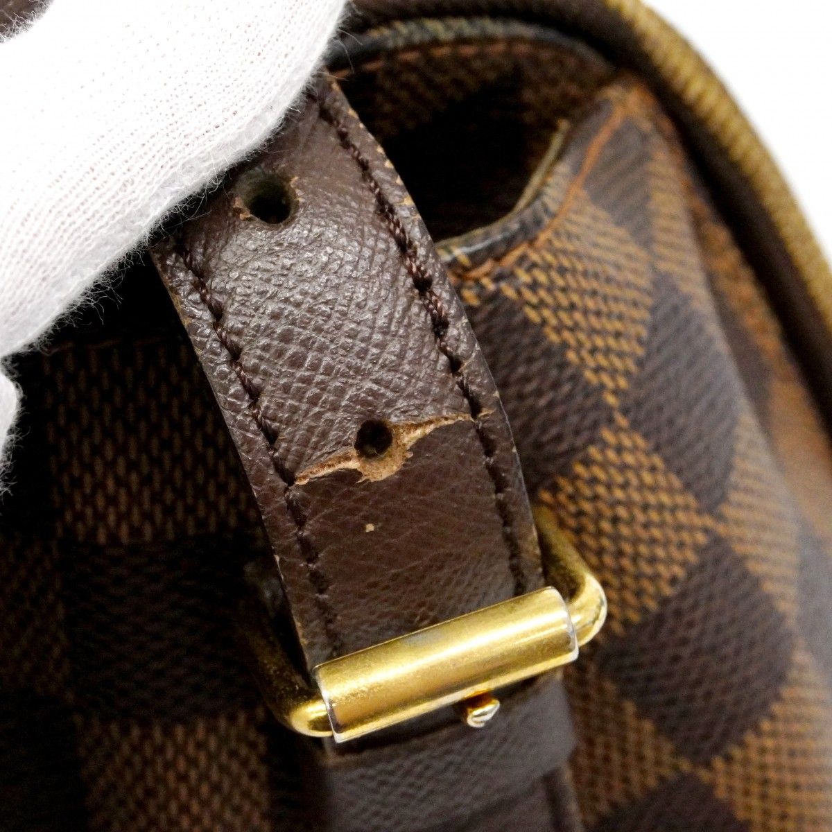 Louis Vuitton Shoulder Bag Damier Belem MM Ebene — view 6