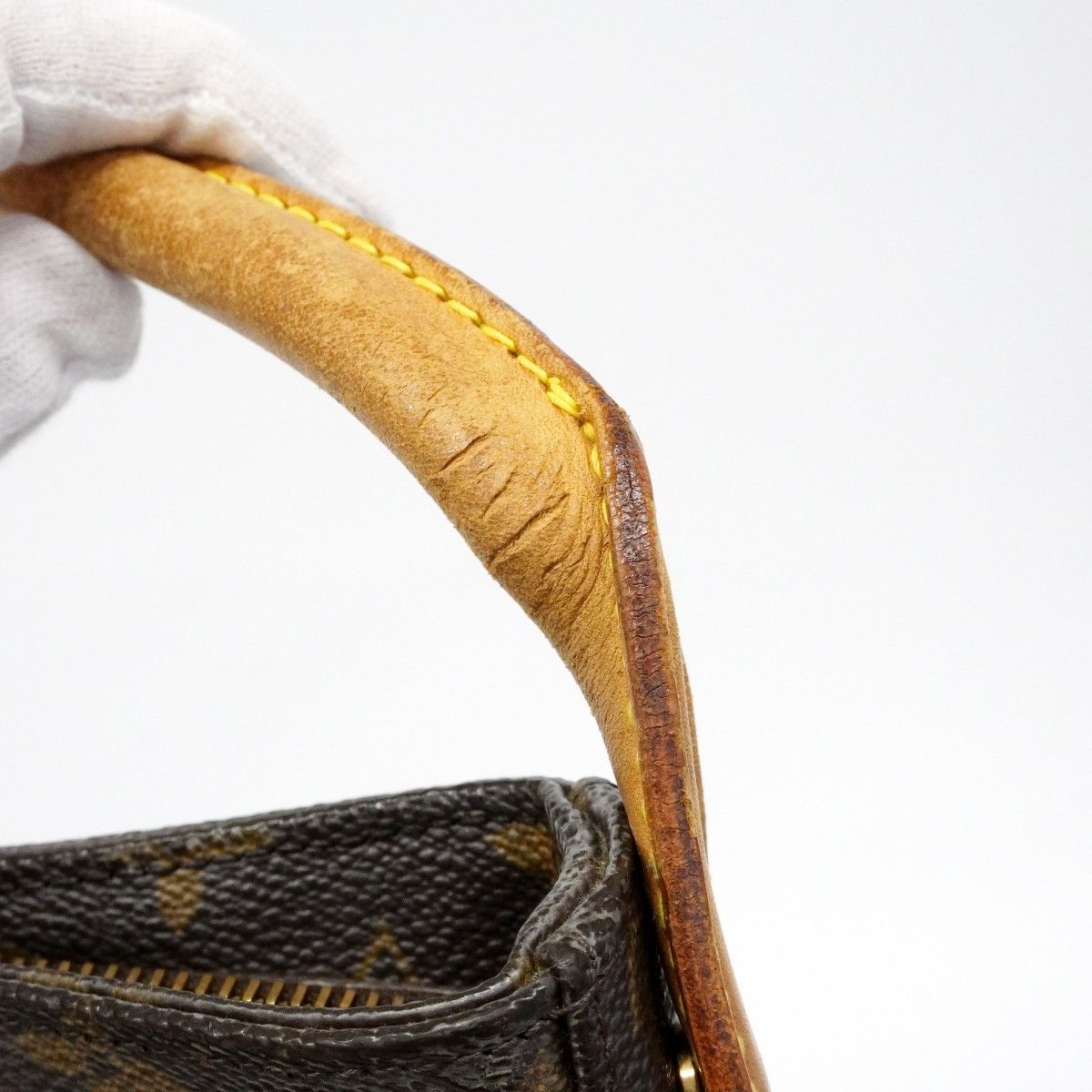 Louis Vuitton Shoulder Bag Monogram Looping GM Brown — view 6
