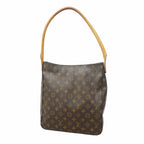 Louis Vuitton Shoulder Bag Monogram Looping GM Brown