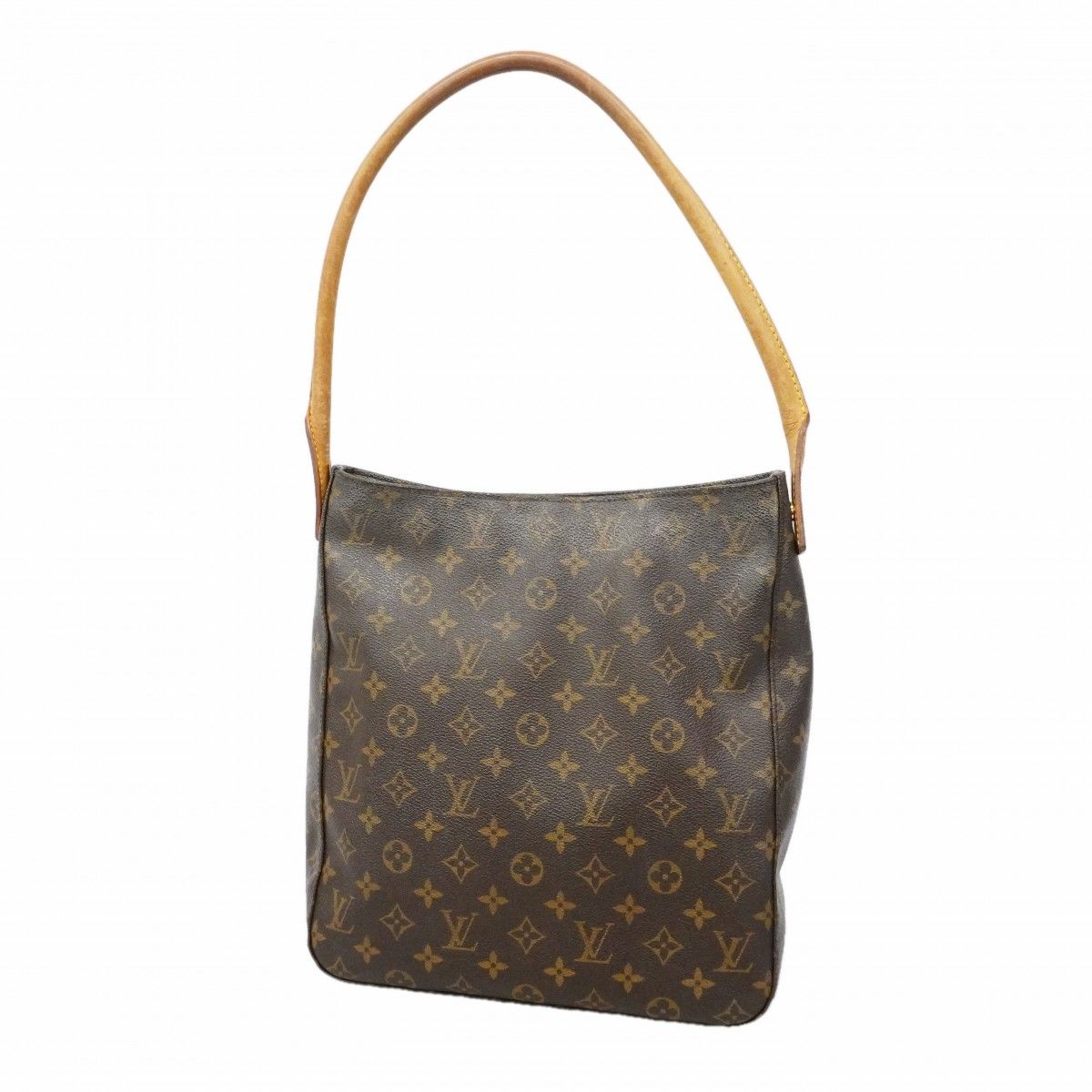 Louis Vuitton Shoulder Bag Monogram Looping GM Brown
