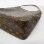 Louis Vuitton Shoulder Bag Monogram Looping GM Brown — view 7