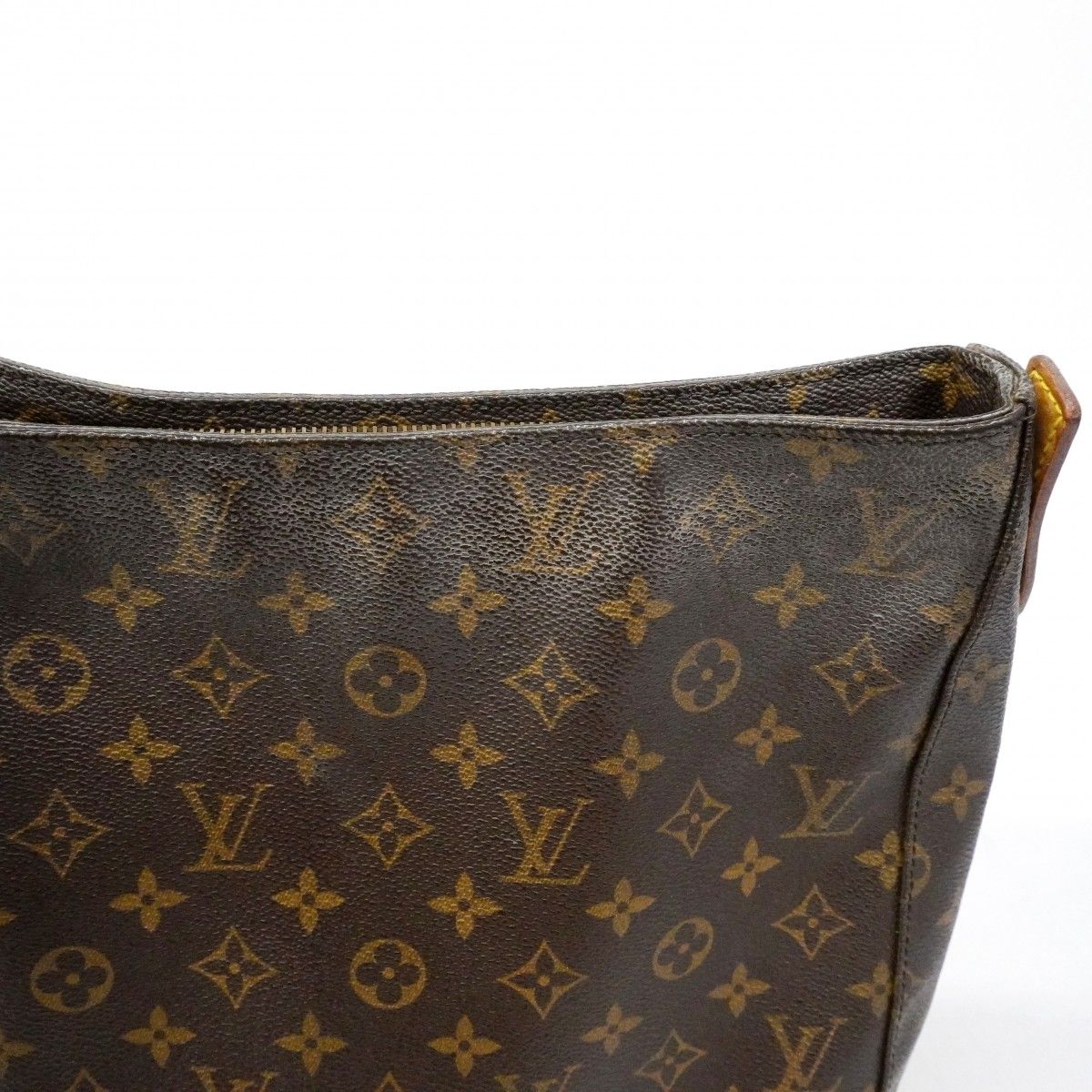 Louis Vuitton Shoulder Bag Monogram Looping GM Brown — view 8