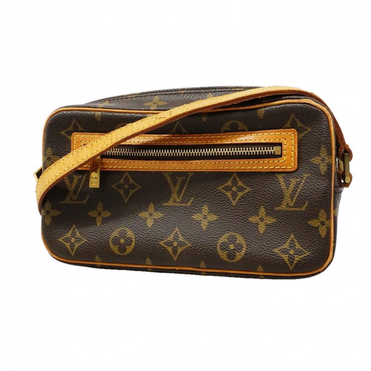 Louis Vuitton Shoulder Bag Monogram Pochette Cite Brown