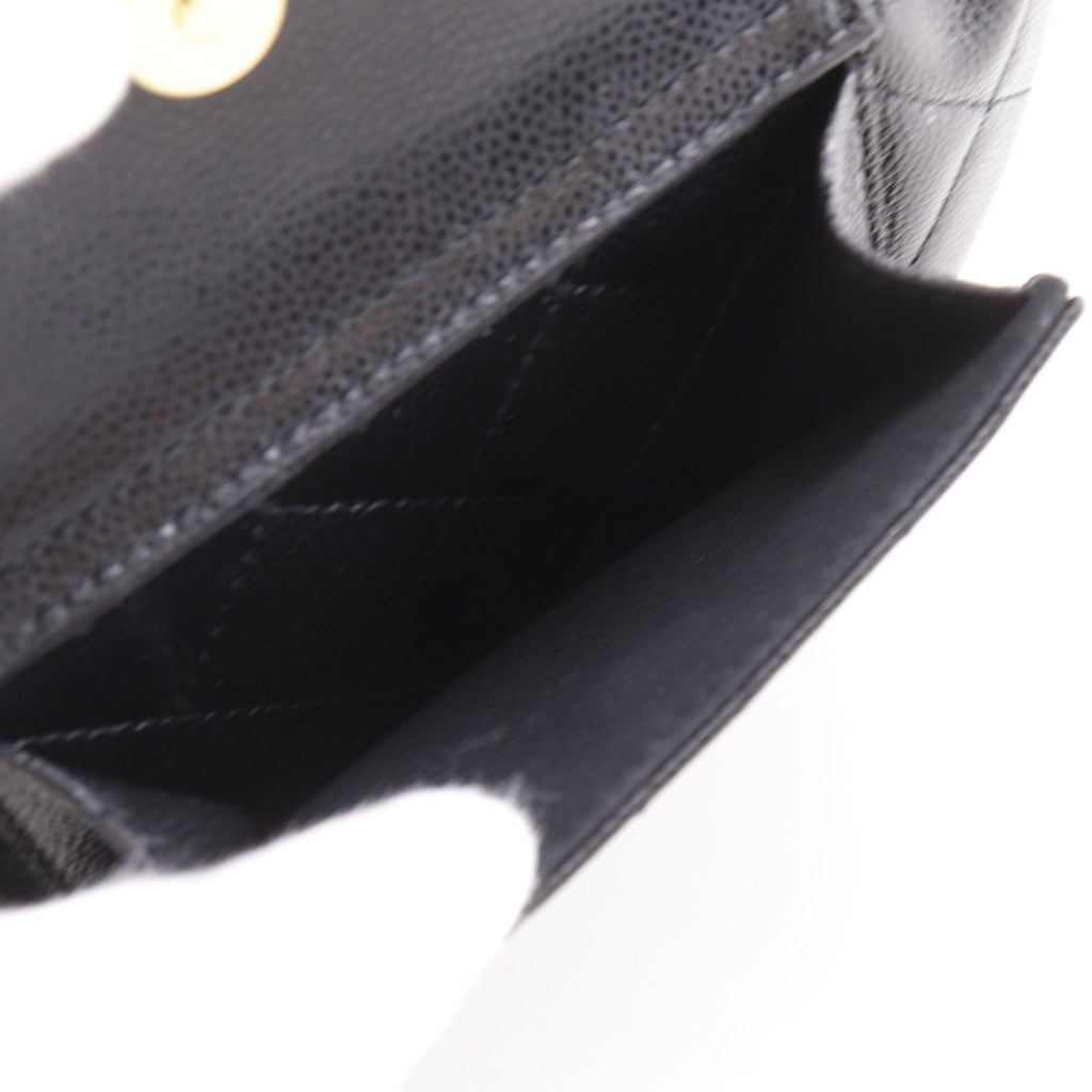 Chanel Mini Bag Quilted Caviar Leather Black — view 7