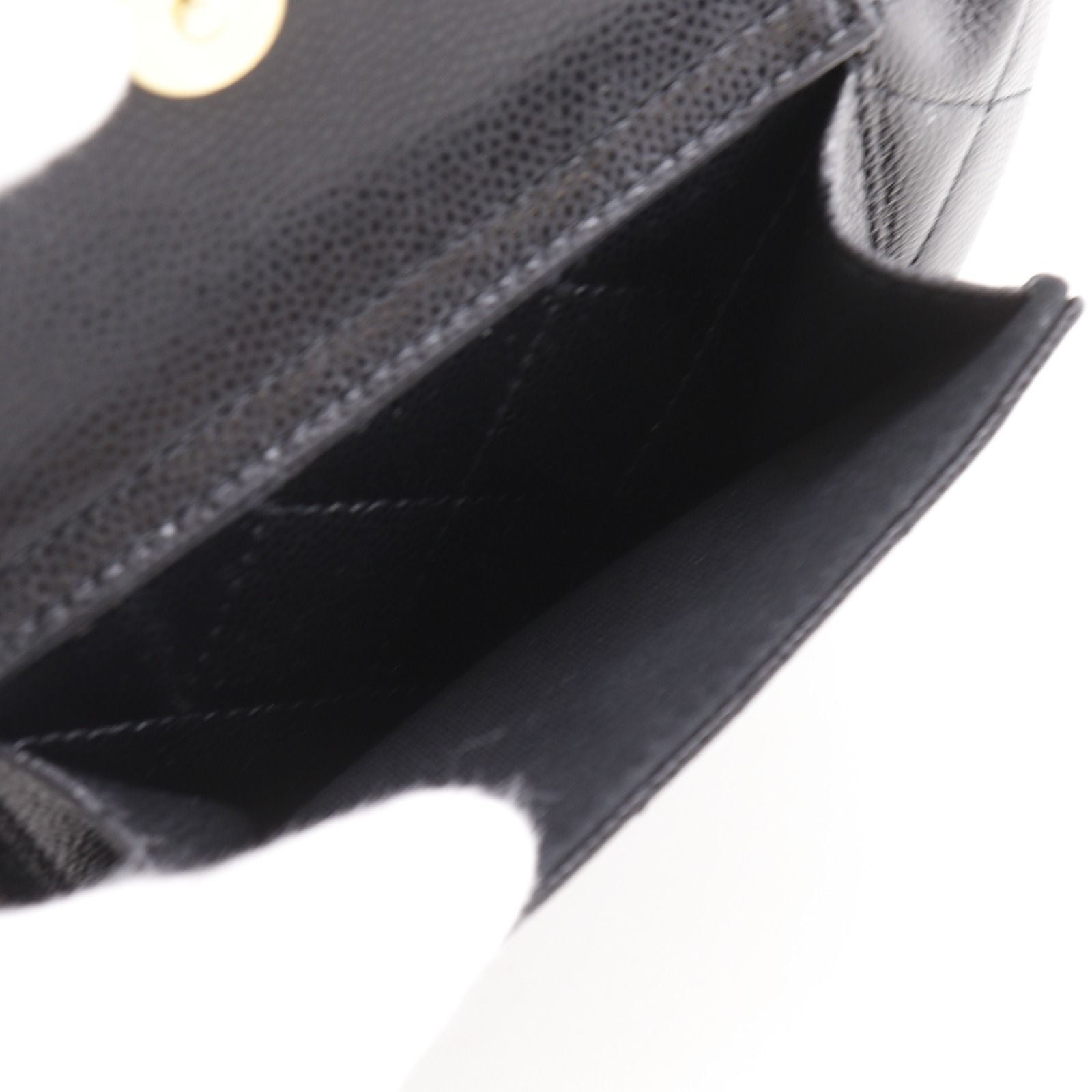 Chanel Mini Bag Quilted Caviar Leather Black — view 7