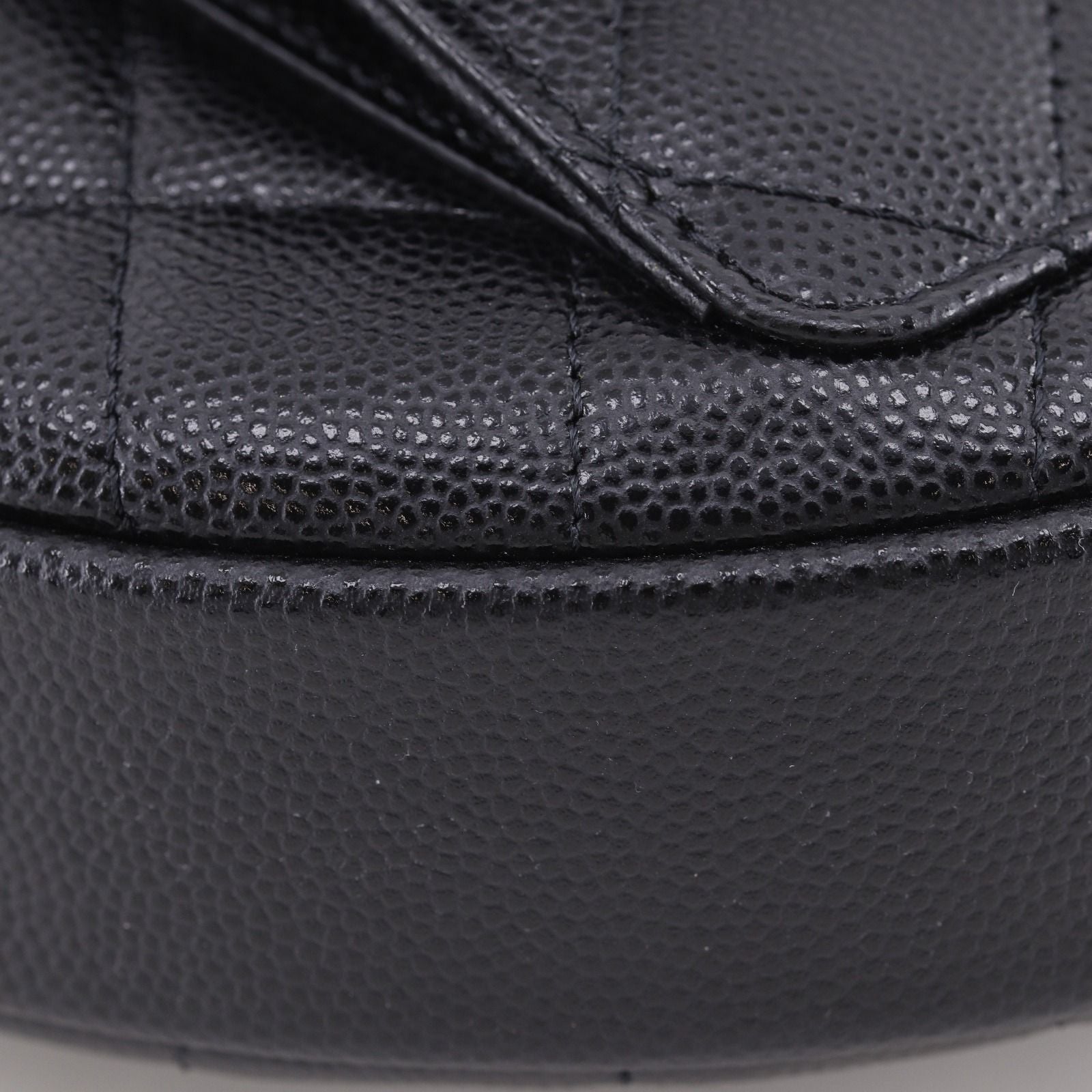 Chanel Mini Bag Quilted Caviar Leather Black — view 4