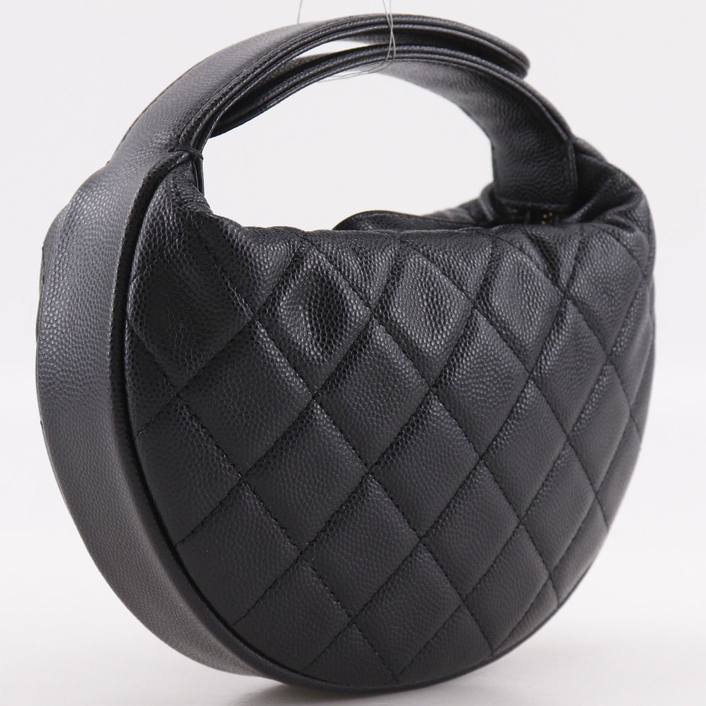 Chanel Mini Bag Quilted Caviar Leather Black — view 3