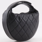 Chanel Mini Bag Quilted Caviar Leather Black — view 3