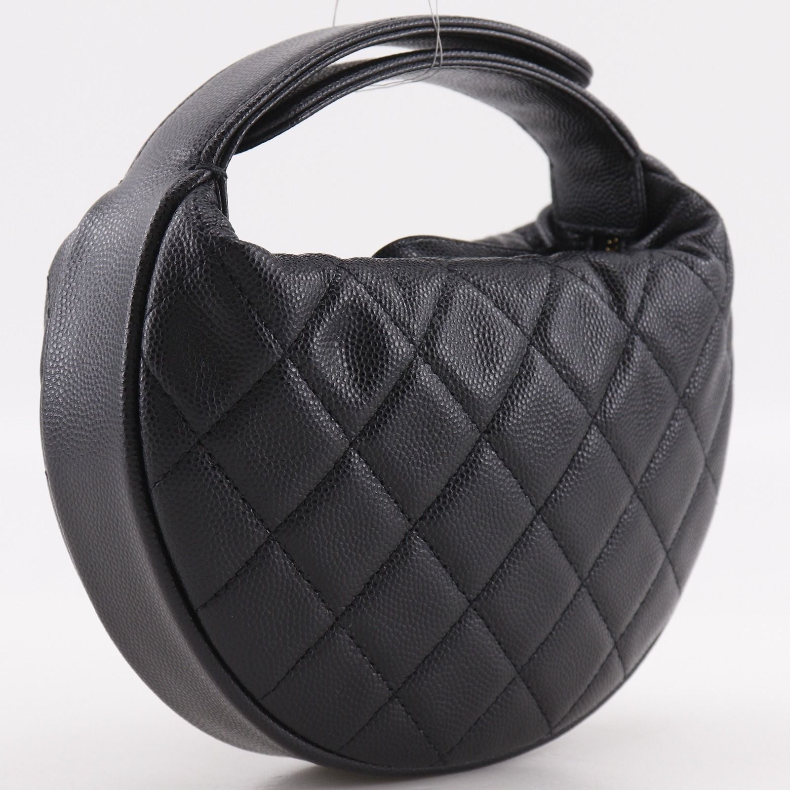 Chanel Mini Bag Quilted Caviar Leather Black — view 3