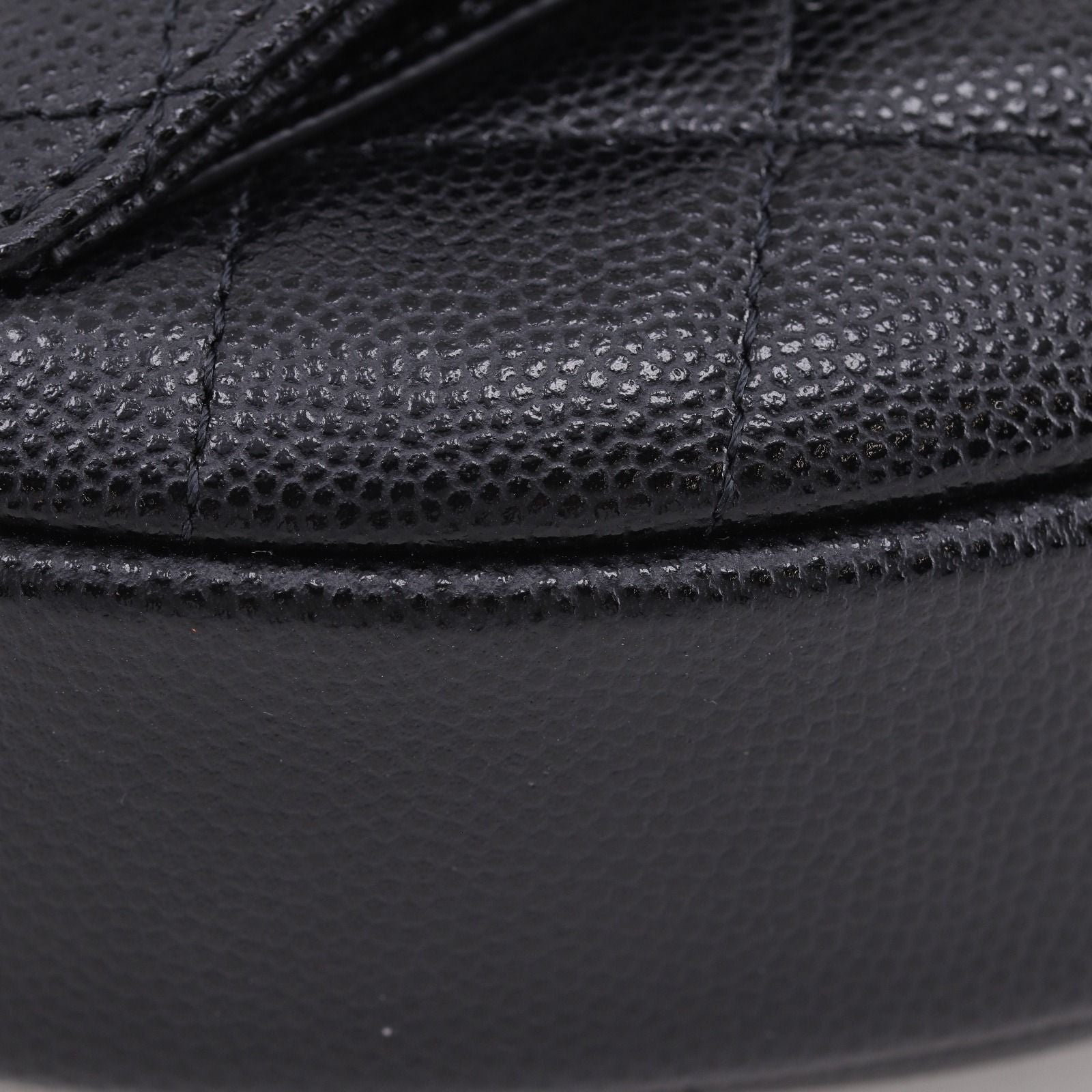 Chanel Mini Bag Quilted Caviar Leather Black — view 5