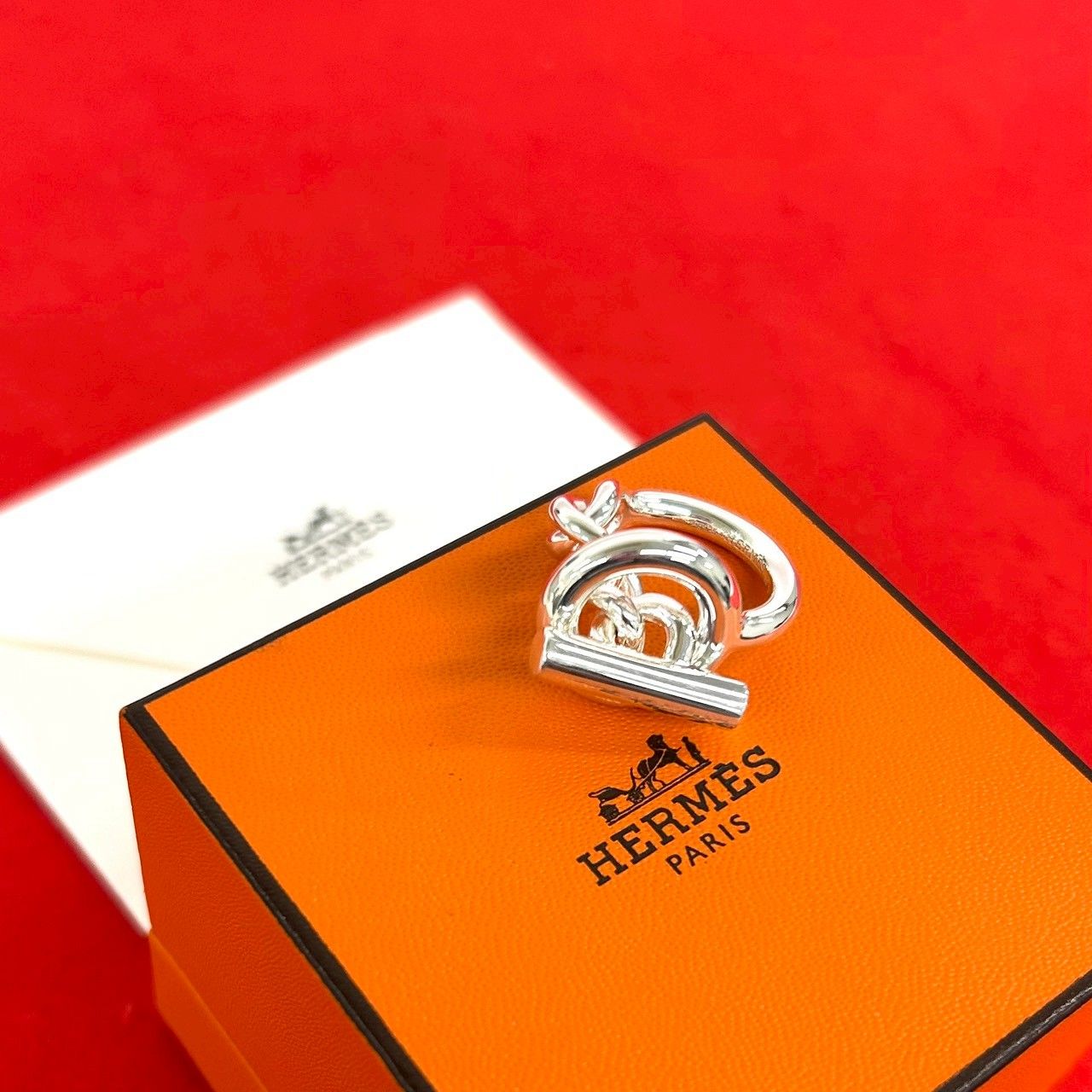 Hermes Croisette Ring 925 Sterling Silver