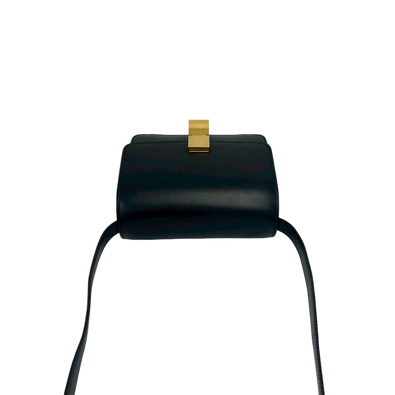 Celine Classic Box Leather Mini Shoulder Bag Pochette Crossbody Black — view 4