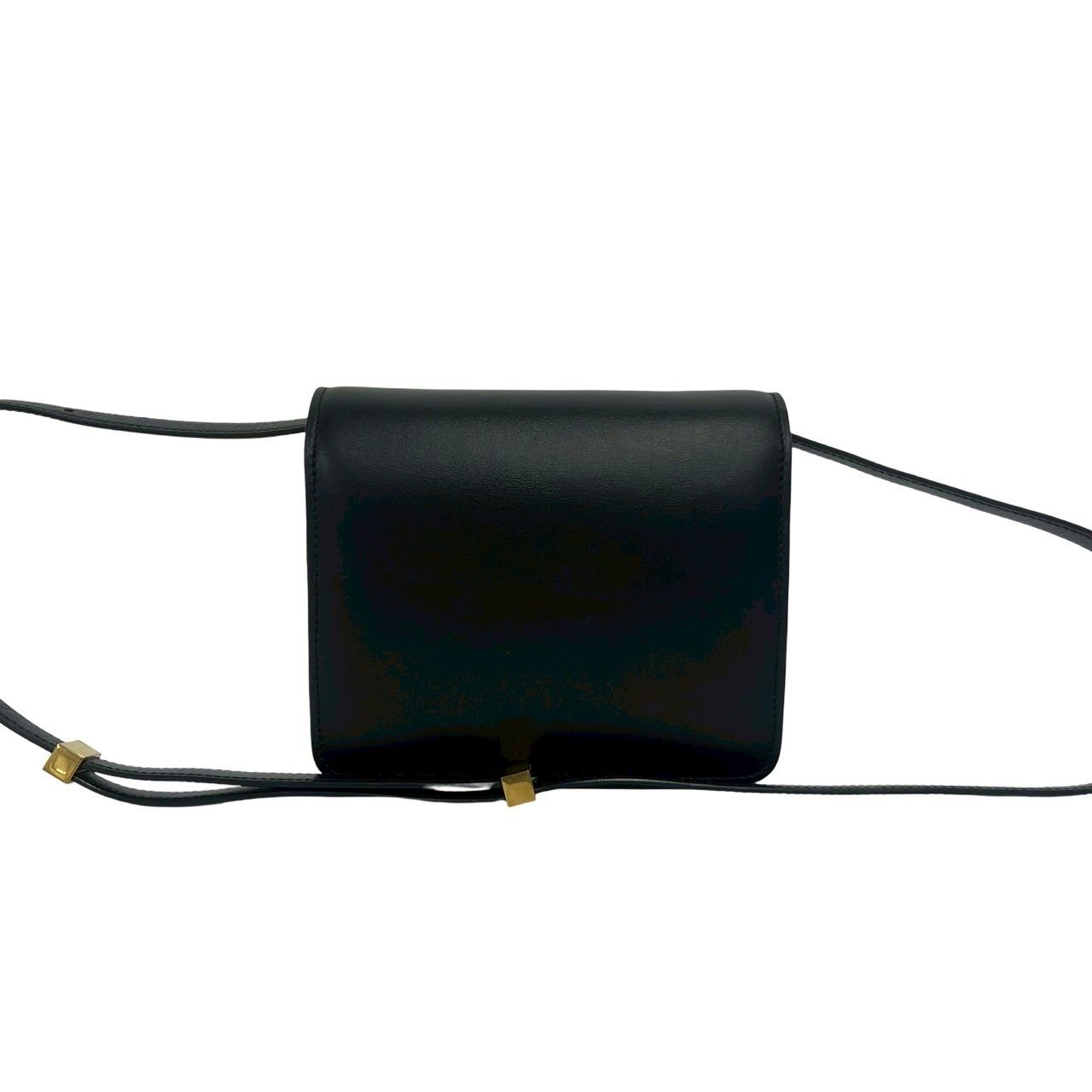 Celine Classic Box Leather Mini Shoulder Bag Pochette Crossbody Black — view 3