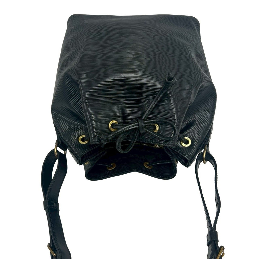 Louis Vuitton Petit Noe Epi Leather Drawstring Shoulder Bag Tote Noir — view 4