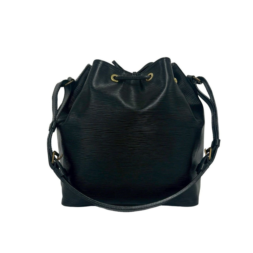 Louis Vuitton Petit Noe Epi Leather Drawstring Shoulder Bag Tote Noir — view 3