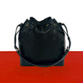 Louis Vuitton Petit Noe Epi Leather Drawstring Shoulder Bag Tote Noir