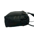 Celine Vintage Triomphe Logo Leather Tote Shoulder Bag Mini Black — view 6