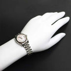 Rolex Datejust Number Roulette Watch Pink Shell 18k White Gold Automatic Winding — view 3
