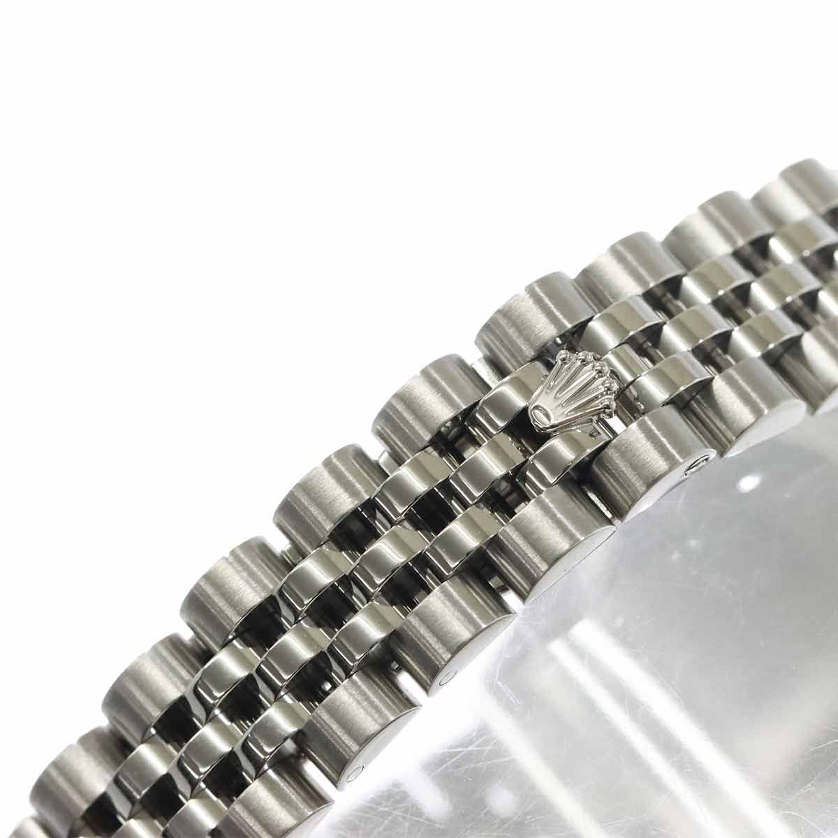 Rolex Datejust Number Roulette Watch Pink Shell 18k White Gold Automatic Winding — view 6