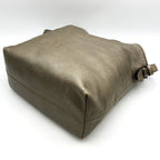 Loewe Heritage Shoulder Bag Leather Silver Metallic — view 2
