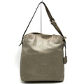 Loewe Heritage Shoulder Bag Leather Silver Metallic