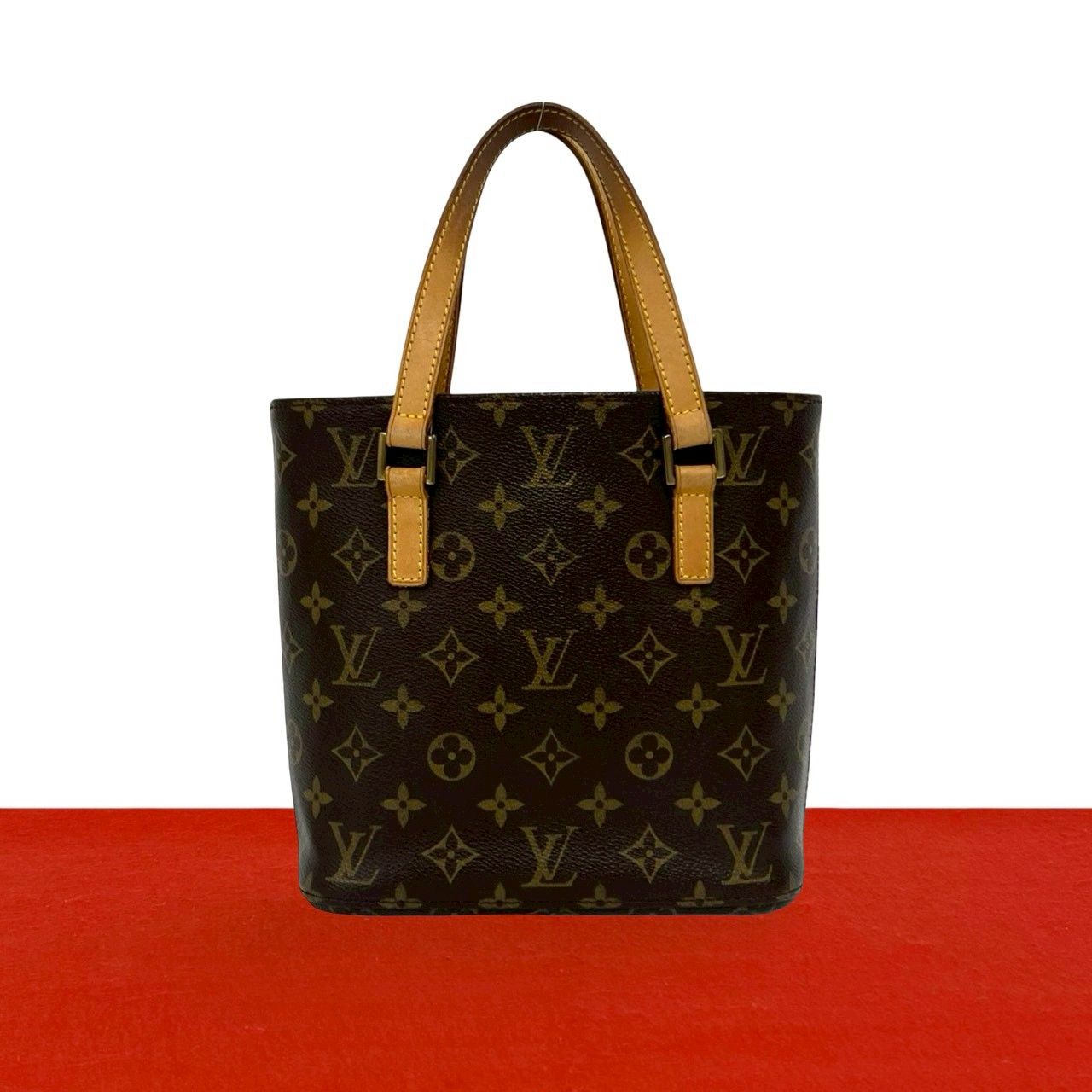 Louis Vuitton Vavin PM Monogram Leather Handbag Mini Tote Brown
