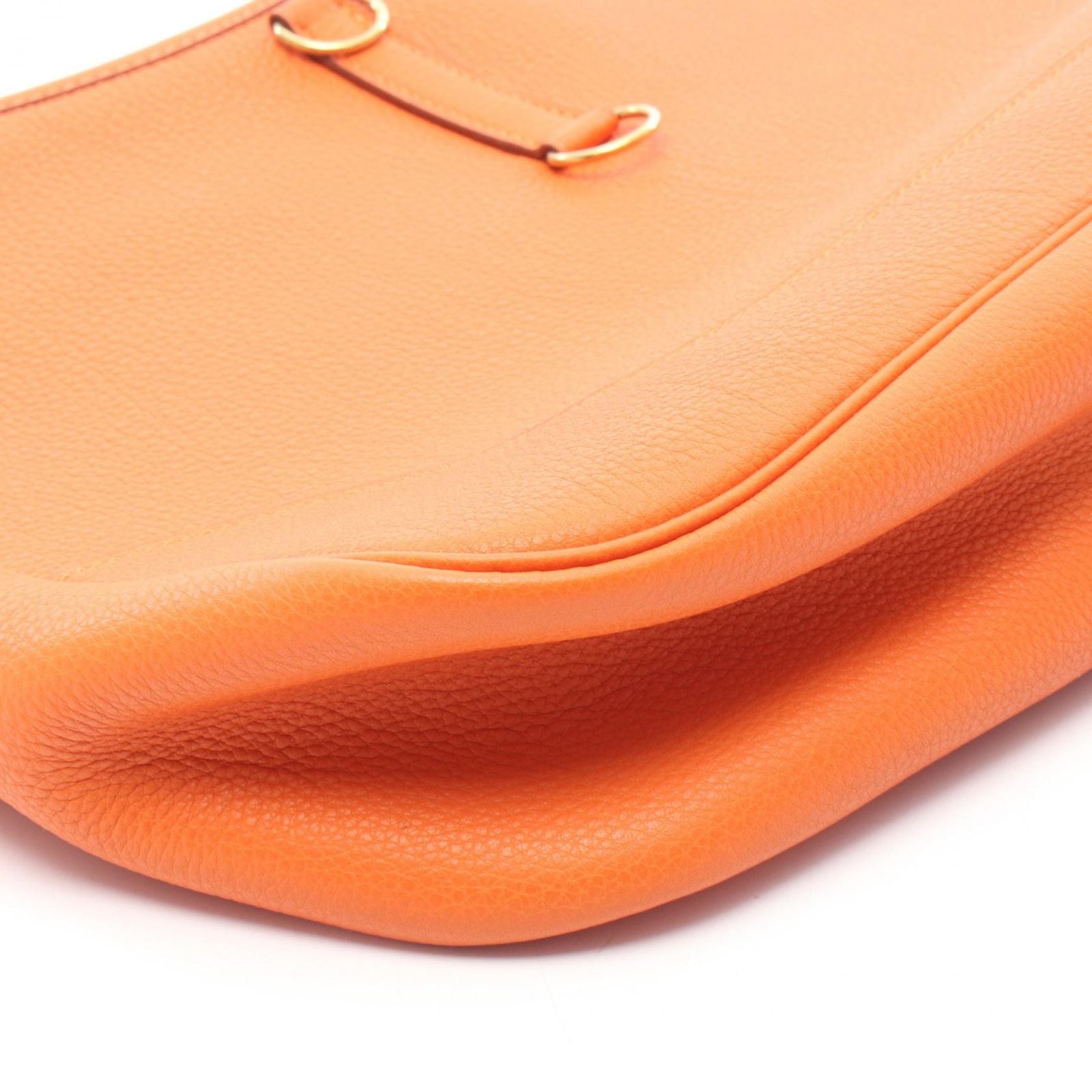 Hermes Shoulder Bag Trim 31 Orange Leather — view 7