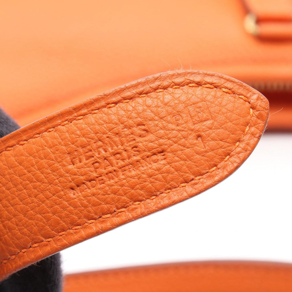 Hermes Shoulder Bag Trim 31 Orange Leather — view 4