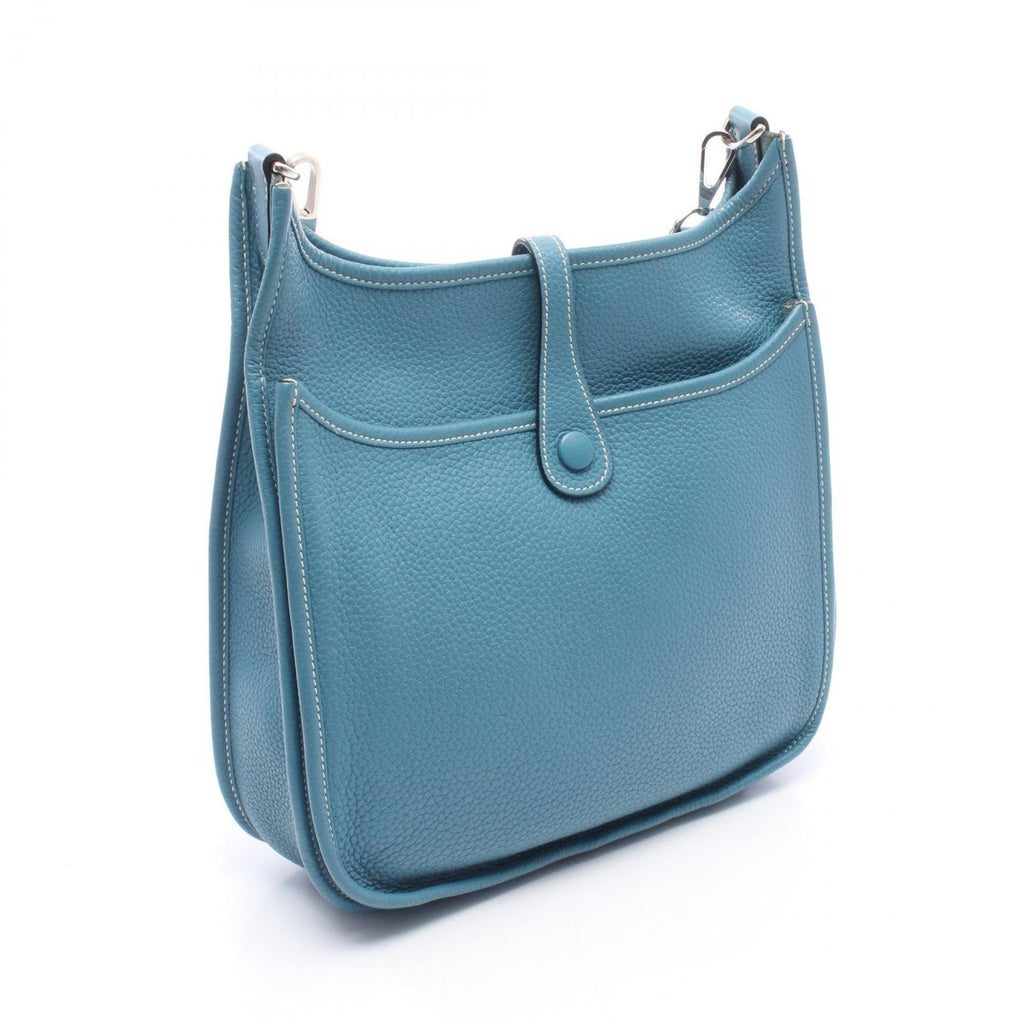 Hermes Shoulder Bag Evelyne 3 Trois PM Blue Jean Leather — view 2