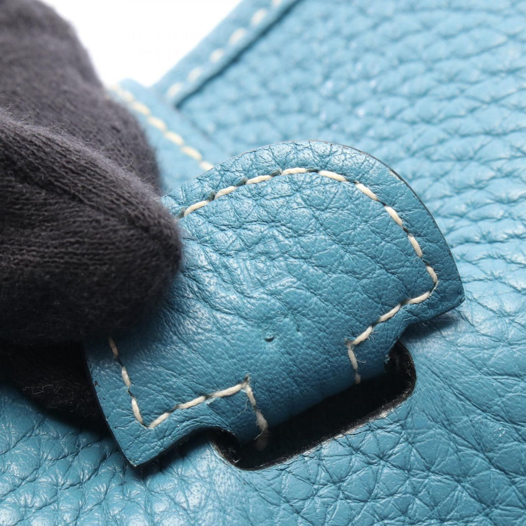Hermes Shoulder Bag Evelyne 3 Trois PM Blue Jean Leather — view 5